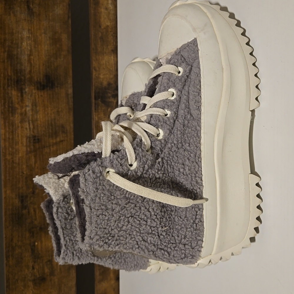 Converse Chuck Taylor Grey Platform High Top Snea… - image 3